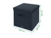 Leitz Fabric Storage - 2 Boîtes de rangement en tissu avec couvercle - large - gris velours