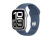 Apple Watch Series 10 (GPS) - Montre connectée 42 mm - aluminium argenté - taille du bracelet : S/M - 64 Go - Wi-Fi 4, UWB, Bluetooth - denim