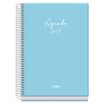 Agenda escolar espiral semana vista azul Serenity 150 x 210 mm