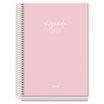 Agenda escolar espiral semana vista rosa Serenity 150 x 210 mm
