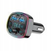 Forever – Chargeur voiture Bluetooth avec transmetteur FM – Kit mains libres micro intégré – 2 USB‑A + 1 USB‑C – Lecteur micro‑SD – Noir