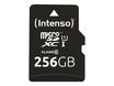 Intenso Premium - Carte mémoire flash (adaptateur microSDXC vers SD inclus) - 256 Go - UHS-I / Class10