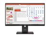 Lenovo ThinkVision T27-40 - Écran LED FHD 27" - 120 Hz - IPS - 4 ms - HDMI, VGA, DisplayPort - noir eclipse