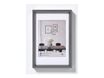 Walther Steel Style - Cadre photo - Conçu pour : 8x12 pouces (20x30 cm) - plastique, MDF - rectangulaire