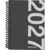 Agenda anual Mimbek 2027 A5 día por página tapa de polipropileno Negro