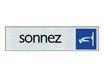 Pickup - Plaque de signalisation - 165 x 44 mm - sonnez
