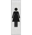 Pickup - Plaque de signalisation - 165 x 44 mm - dames (vertical)