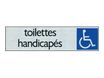 Pickup - Plaque de signalisation - 165 x 44 mm - WC (handicapés)
