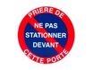 Pickup - Plaque de signalisation ronde - 300 mm (diamètre) - parking interdit