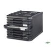 Modulo de 8 cajones opacos negro