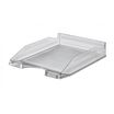 Bandeja de plastico apilable negro transparente fluor