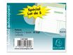 Exacompta - 5 Manifolds Carnets de factures - 50 dupli - 10,5 x 13,5 cm
