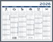 Calendrier LECAS - 2 Couleurs-  42x32 - 1 année sur 2 faces
