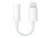 Adaptateur Apple Lightning vers mini-jack 3,5 mm - compatible iPhone et iPad - blanc