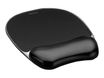 Fellowes Gel Crystals - Tapis de souris avec repose-poignets - noir