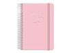 Dohe Gloss - Agenda - 2025 - página de día - encuadernado de alambre - 125 x 180 mm - 336 páginas - white offset paper - tapa rosa - cartón cubierto de papel