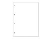 Senfort - Recambio - 195 x 260 mm - 50 hojas / 100 páginas - liso - 4 taladros