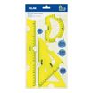 Kit trazado regla 30cm flex&resist. amarillo