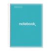 Notebook Emotions, Couverture souple, A4, quadrillage 5x5 mm, 80 feuilles de 1 couleur, Miquelrius, Bleu Ciel.