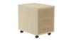 Cajonera buck movil 3 cajones color: estructura blanca - frontal roble