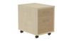 Cajonera buck movil 1 cajon + carpetero color: estructura blanca frontal roble