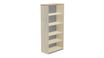 Armario estanteria alto sin puertas 195x90x45 estructura roble tapa roble