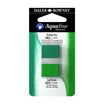 Daler-Rowney Aquafine - Ensemble de peinture - 2 parties - aquarelle - 2 couleurs - teinte viride, vert feuille - demi-plateau