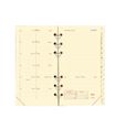 Recharge pour organiseur Timer 17 Pocket - 1 semaine sur 2 pages - 9 x 17 cm - papier ivoire - Quo Vadis