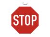 Exacompta - Pictogramme - stop - 300 x 300 mm - rouge