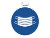 Exacompta - Pictogramme - masque obligatoire - 200 x 200 mm - bleu