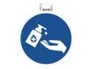 Exacompta - Pictogramme - gel mains obligatoire - 200 x 200 mm - bleu