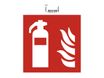 Exacompta - Pictogramme - extincteur - 200 x 200 mm - rouge