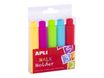 APLI - 5 porte-craies - 9mm - couleurs assorties