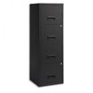 Classeur 4 tiroirs pour dossiers suspendus - 125,6 x 40 x 40 cm - noir