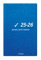 Agenda de poche Clear Prof - 1 semaine sur 2 pages - bulletin de notes - 9 x 16 cm - bleu - Brepols