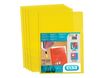 M STAR - 10 Pochettes coin -  A4 - pour 25 feuilles - 15/100 - jaune