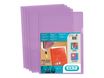M STAR - 10 Pochettes coin -  A4 - pour 25 feuilles - 15/100 - violet