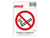 Pickup - Pictogramme - Défense de fumer + décret - 100 x 100 mm