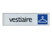Pickup - Plaque de signalisation - 165 x 44 mm - vestiaire