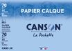 Canson - Pochette papier calque - 10 feuilles - A3 - 70 gr