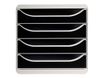 Exacompta BIG-BOX Classic A4 Plus - Armario de cajones - 4 cajones - negro, gris claro