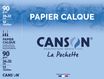 Canson - Pochette papier calque - 12 feuilles - 24 x 32 cm - 90 gr