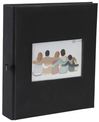 Album photos classique personnalisable mémo 200 ERICA "Square" pour 200 photos 11,5 x 15 cm coloris noir
