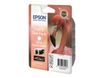 Epson T0870 Flamant rose - Pack de 2 - optimiseur de brillance - cartouche d'encre originale
