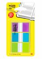 Post-it - Marque-pages (Index) souples - couleurs assorties - Lot 3 x 20 feuilles