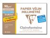 Clairefontaine - Pochette papier millimétré - 15 feuilles - A4 - 90 gr