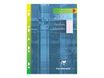 Clairefontaine - feuilles simples A4 - 200 pages - petits carreaux (5x5 mm) avec marge - perforées