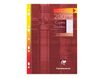 Clairefontaine - copies doubles - 200 pages - A4 - petits carreaux (5x5 mm) avec marge - perforées