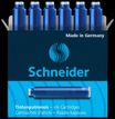 Schneider - 6 Cartouches d'encre - bleu
