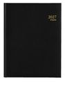 Agenda Lima Timing - 1 semaine sur 2 pages - 17 x 22 cm - noir - Brepols